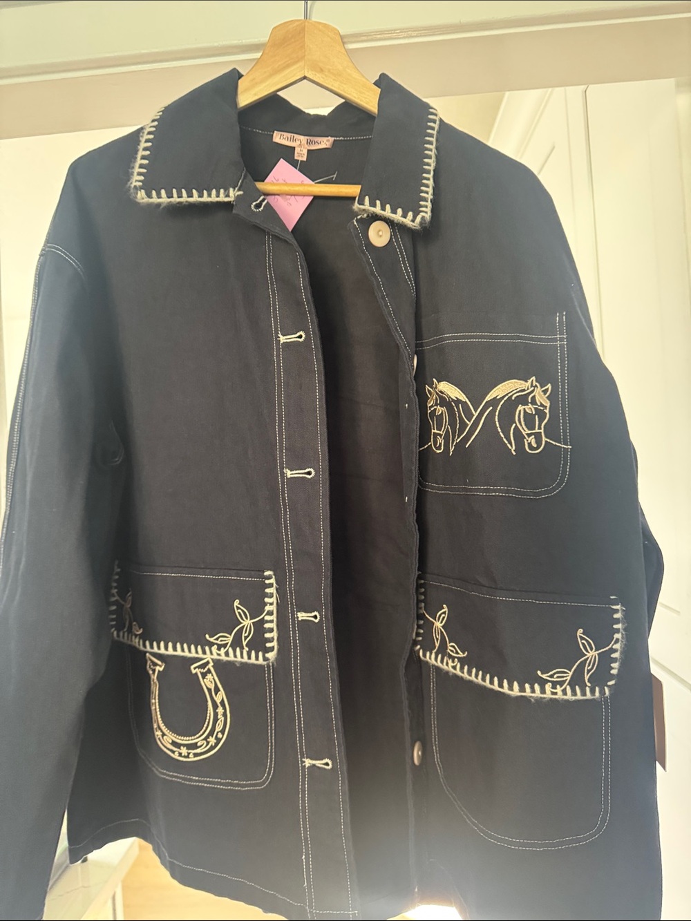 Bailey Rose navy blue country jacket